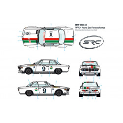 SRC BMW 2800 CS n°6 kit 24H de Spa 1971