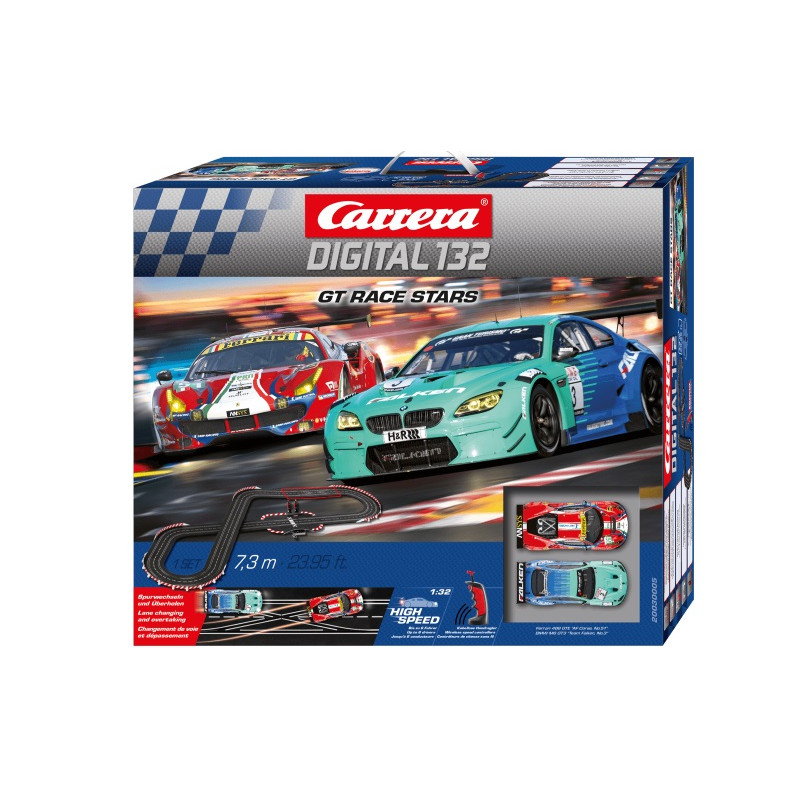 Carrera Digital 132 GT Race Stars Circuit de Voitures GT Ferrari