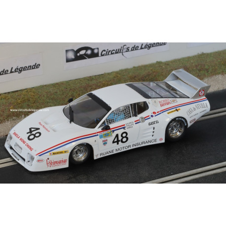 Sideways FERRARI 512 BB n°48 24H du Mans 1981