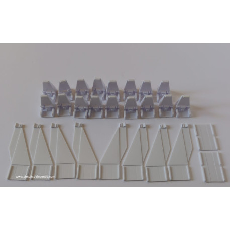 Carrera POTEAUX bas pour glissière de sécurité