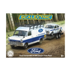 Scalextric FORD Transit + Escort Motorsport