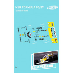 Atalaya décalques pour Formule 1 NSR 1986/89