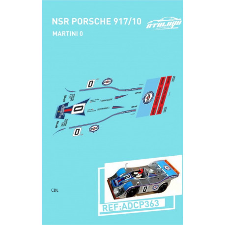 Atalaya décals PORSCHE 917/20 NSR n°0 "Martini"