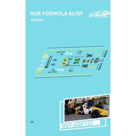 Atalaya décals F1 NSR 1986/89 Minardi M189