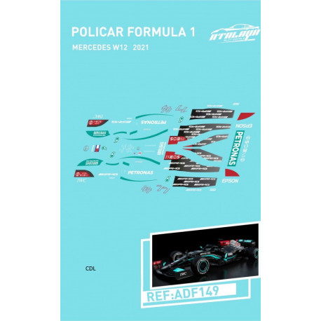 Atalaya décals F1 Policar 2021 Mercedes W12