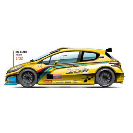 SCALEAUTO PEUGEOT 208 T16 Cup Edition yellow