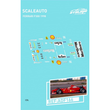 Atalaya décals F1 SCALEAUTO1990/97 Ferrari F300