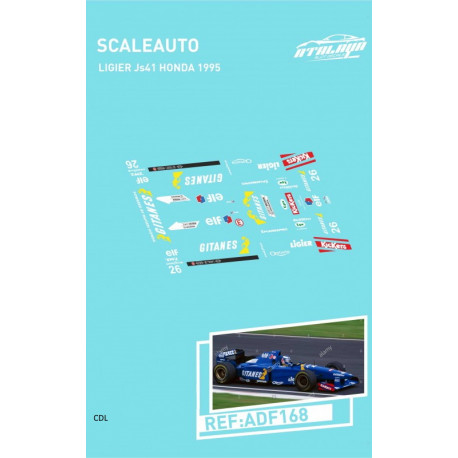 Atalaya décals F1 SCALEAUTO 1990/97 Ligier JS41