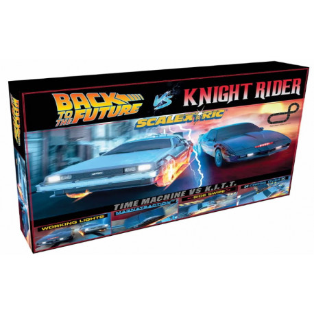 Scalextric circuit "Back To The Future VS Knight Rider"