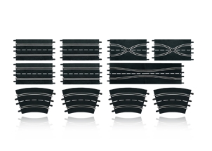 Carrera 20589 Bordures 1//4 Droite x4